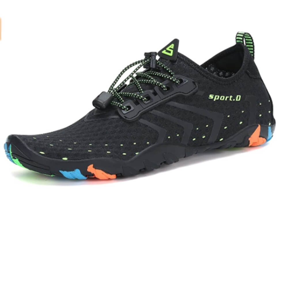 Men's and women's water shoes, water sports, quick-drying barefoot swimming-Black