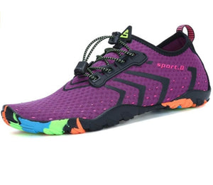 Men's and women's water shoes, water sports, quick-drying barefoot swimming-purple
