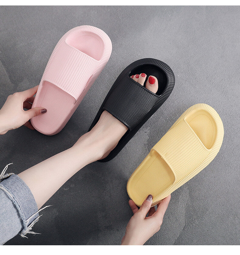 Cloud Slippers for Women| Shower Slippers Bathroom Sandals | Extremely Comfy | Cushioned Thick Sole