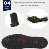 Men's Cozy Memory Foam  Suede Slippers with Fuzzy Plush Wool-Like Lining,  Indoor Outdoor Anti-Skid Rubber Sole