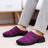 Unisex Men's and Women's Memory Foam Slippers Comfort Knitted Cotton-blend House Shoes Indoor & Outdoor