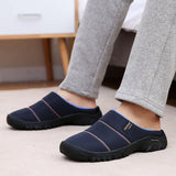 Unisex Men's and Women's Memory Foam Slippers Comfort Knitted Cotton-blend House Shoes Indoor & Outdoor