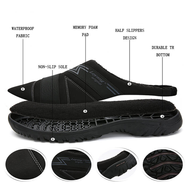 Memory Foam Slippers Couple Style Men's and Women's House Casual Shoes