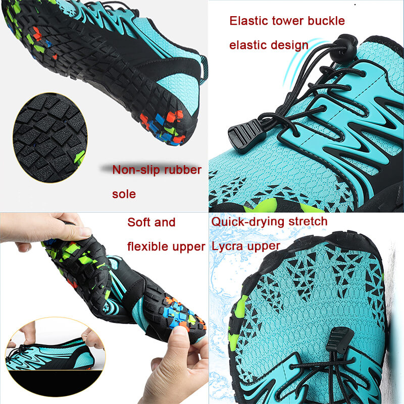 Zapatos de agua para hombre y mujer, de secado rápido, descalzos, para nadar, bucear, surfear, deportes acuáticos, piscina, playa, caminar, yoga