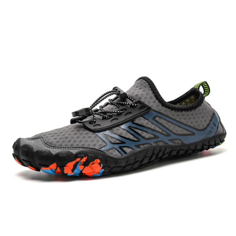 Water Shoes Men's And Women's Sports Quick-Drying Barefoot Diving Swimming Surfing Water Sports Walking Beach Yoga-Gray B