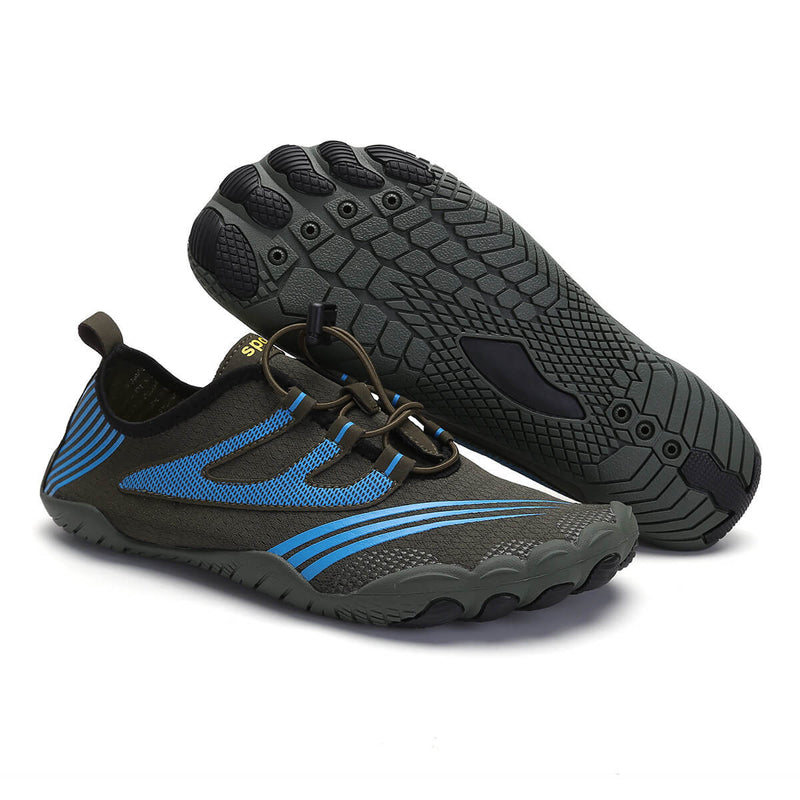 Men's Water Sports Shoes Quick-Drying Beach Swimming Shoes Barefoot Swimming Pool Socks Surf Diving Outdoor Hiking Water Sports Shoes-Black