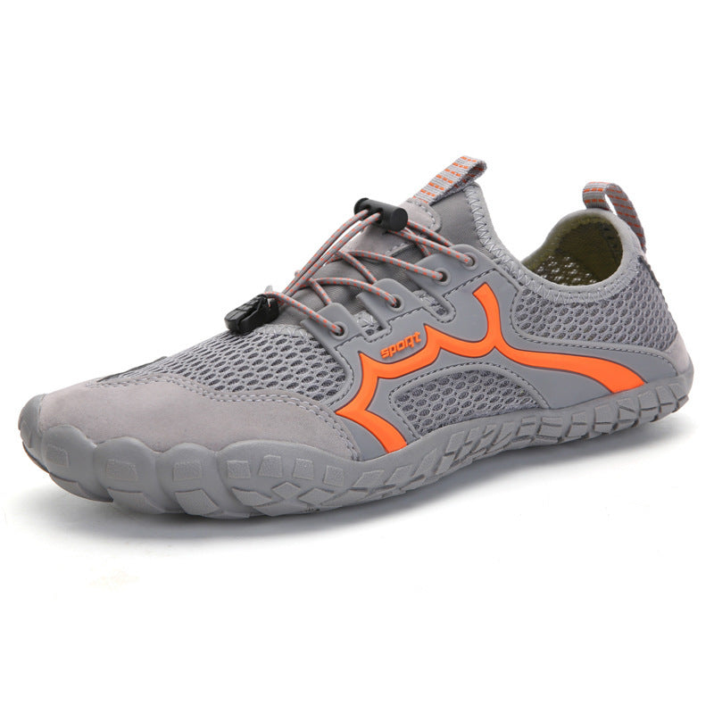 Water Shoes Men's Women's Beach Swimming Shoes Quick-Drying Water Socks Swimming Pool Shoes Surfing-Gray