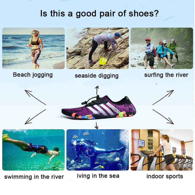 Zapatos de agua para mujer y hombre, de secado rápido, para nadar, playa, deportes acuáticos, buceo, senderismo, navegación, viajes