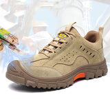 Zapatos con punta de acero indestructibles para hombres y mujeres, zapatos de seguridad para el trabajo, zapatillas de construcción industrial
