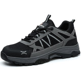 Steel Toe Shoes for Men Women Work Sneakers Safety Indestructible Comfortable Lightweight Breathable Puncture Proof for Constructions