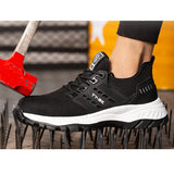 Steel Toe Shoes for Men Women Indestructible Lightweight Sneakers Non Slip Proof Puncture Composite Toe Shoe