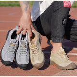 Zapatos con punta de acero indestructibles para hombres y mujeres, zapatos de seguridad para el trabajo, zapatillas de construcción industrial