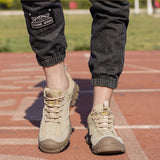 Zapatos con punta de acero indestructibles para hombres y mujeres, zapatos de seguridad para el trabajo, zapatillas de construcción industrial