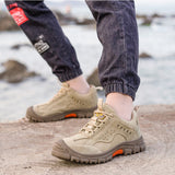 Zapatos con punta de acero indestructibles para hombres y mujeres, zapatos de seguridad para el trabajo, zapatillas de construcción industrial