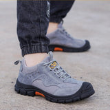 Zapatos con punta de acero indestructibles para hombres y mujeres, zapatos de seguridad para el trabajo, zapatillas de construcción industrial