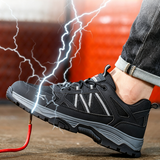 Steel Toe Shoes for Men Women Work Sneakers Safety Indestructible Comfortable Lightweight Breathable Puncture Proof for Constructions