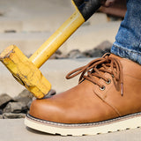 Steel Toe Boots for Men Work Industrial Construction Mid Cut Industrial Work Comfortable Lightweight Safety Sneakers for Work