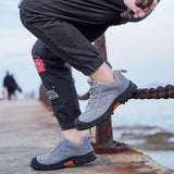 Zapatos con punta de acero indestructibles para hombres y mujeres, zapatos de seguridad para el trabajo, zapatillas de construcción industrial