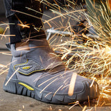 Zapatos de trabajo con punta de acero para hombres y mujeres, de seguridad, compuestos, cómodos, ligeros, anchos, indestructibles, utilitarios, para construcción industrial