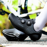 Chaussures de cyclisme unisexes compatibles avec Peloton Bike et SPD Chaussures de vélo de route en salle pour hommes et femmes