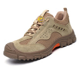 Zapatos con punta de acero indestructibles para hombres y mujeres, zapatos de seguridad para el trabajo, zapatillas de construcción industrial
