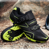 Chaussures de vélo de montagne pour hommes, chaussures de cyclisme compatibles avec le système de pédales SPD pour le vélo de route en montagne en intérieur et en extérieur