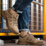 Zapatos de seguridad para el trabajo con puntera de acero, resistentes, cómodos, indestructibles, industriales, transpirables, con suela gruesa, antiperforaciones