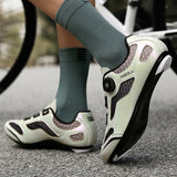 Chaussures de vélo de route pour hommes et femmes, chaussures de vélo d'équitation, chaussures Peloton à crampons compatibles avec Spin Shoestring SPD et Delta Lock, chaussures de vélo d'intérieur et d'extérieur