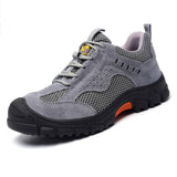 Zapatos con punta de acero indestructibles para hombres y mujeres, zapatos de seguridad para el trabajo, zapatillas de construcción industrial
