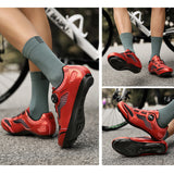 Chaussures de vélo de route pour hommes et femmes, chaussures de vélo d'équitation, chaussures Peloton à crampons compatibles avec Spin Shoestring SPD et Delta Lock, chaussures de vélo d'intérieur et d'extérieur