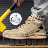 Steel Toe Shoes for Men Work Safety Industrial Construction Sneakers Comfortable Lightweight Sneakers