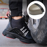 Steel Toe Shoes for Men Women Indestructible Breathable Safety Lightweight Non Slip Work Composite Sneakers