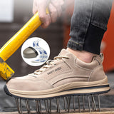 Steel Toe Shoes for Men Women Indestructible Work Lightweight Non Slip Breathable Safety Puncture Proof Composite Sneakers