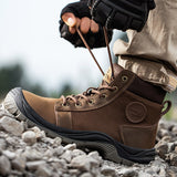 Steel Toe Work Boots for Men Comfort Anti Slip Safety Industrial Waterproof Construction Boot