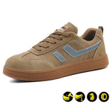 Steel Toe Shoes for Men and Women Comfortable Lightweight Work Safety Puncture Proof Slip Resistant Indestructible Sneakers Construction