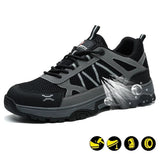 Steel Toe Shoes for Men Women Work Sneakers Safety Indestructible Comfortable Lightweight Breathable Puncture Proof for Constructions