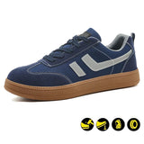 Steel Toe Shoes for Men and Women Comfortable Lightweight Work Safety Puncture Proof Slip Resistant Indestructible Sneakers Construction