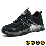Steel Toe Shoes for Men Women Work Sneakers Safety Indestructible Comfortable Lightweight Breathable Puncture Proof for Constructions