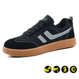 Steel Toe Shoes for Men and Women Comfortable Lightweight Work Safety Puncture Proof Slip Resistant Indestructible Sneakers Construction