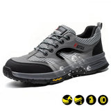 Steel Toe Shoes for Men Women Work Sneakers Safety Indestructible Comfortable Lightweight Breathable Puncture Proof for Constructions