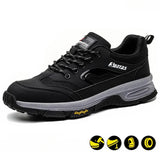Steel Toe Shoes for Men Women Work Sneakers Safety Indestructible Comfortable Lightweight Breathable Puncture Proof for Constructions