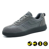 Steel Toe Shoes for Men and Women Comfortable Lightweight Work Safety Puncture Proof Slip Resistant Indestructible Sneakers Construction