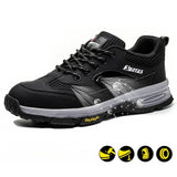 Steel Toe Shoes for Men Women Work Sneakers Safety Indestructible Comfortable Lightweight Breathable Puncture Proof for Constructions