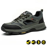 Steel Toe Shoes for Men Women Work Sneakers Safety Indestructible Comfortable Lightweight Breathable Puncture Proof for Constructions