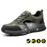 Steel Toe Shoes for Men Women Work Sneakers Safety Indestructible Comfortable Lightweight Breathable Puncture Proof for Constructions