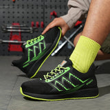 Steel Toe Shoes for Men Women Waterproof Safety Proof Comfortable Lightweight Puncture Slip on Indestructible Work Sneakers