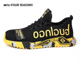 Steel Toe Shoes for Men Breathable Stylish Lightweight Safety Construction Work Sneaker